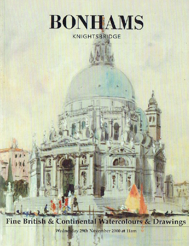 Bonhams November 2000 Fine British & Continental Watercolours and Drawings