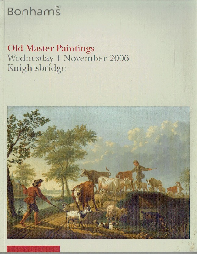 Bonhams November 2006 Old Master Paintings