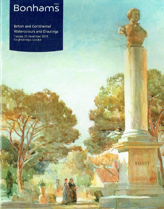 Bonhams November 2003 British & Continental Watercolours and Drawings