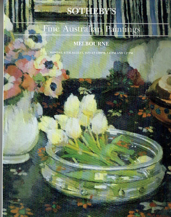 Sotheby's August 1989 Fine Australian Paintings