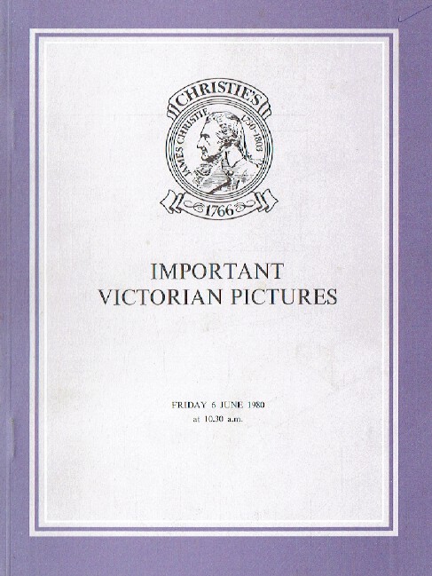 Christies June 1980 Important Victorian Pictures