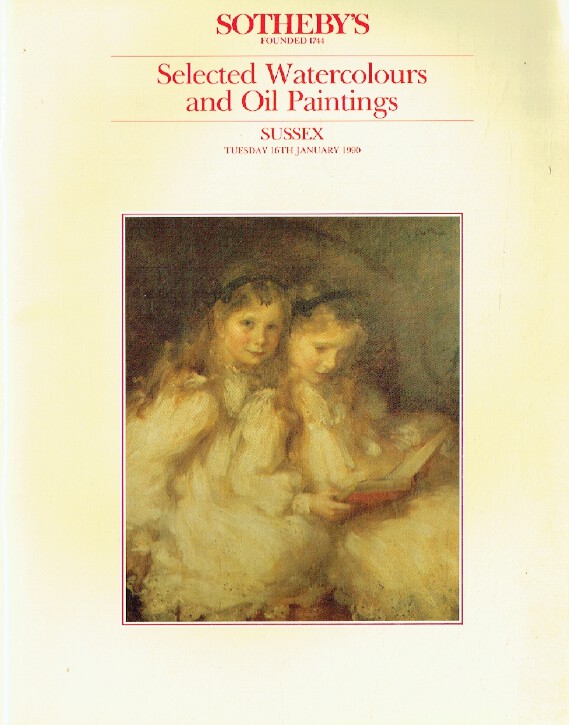 Sothebys January 1990 Selected Watercolours & Oil Paintings