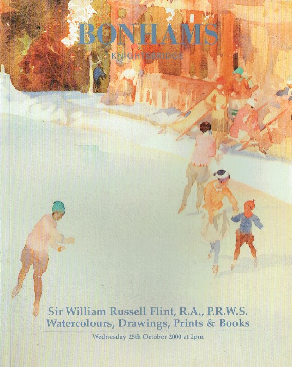 Bonhams October 2000 Sir William Russell Flint, Watercolours, Drawings, Prints