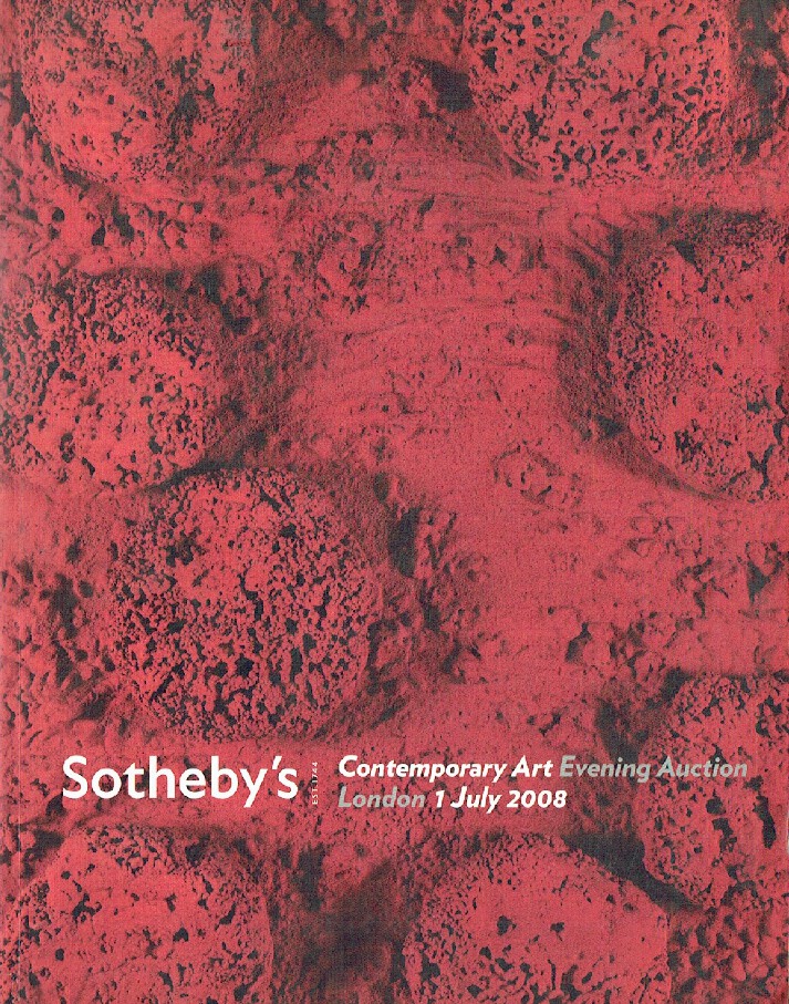 Sothebys July 2008 Contemporary Art - Evening Auction