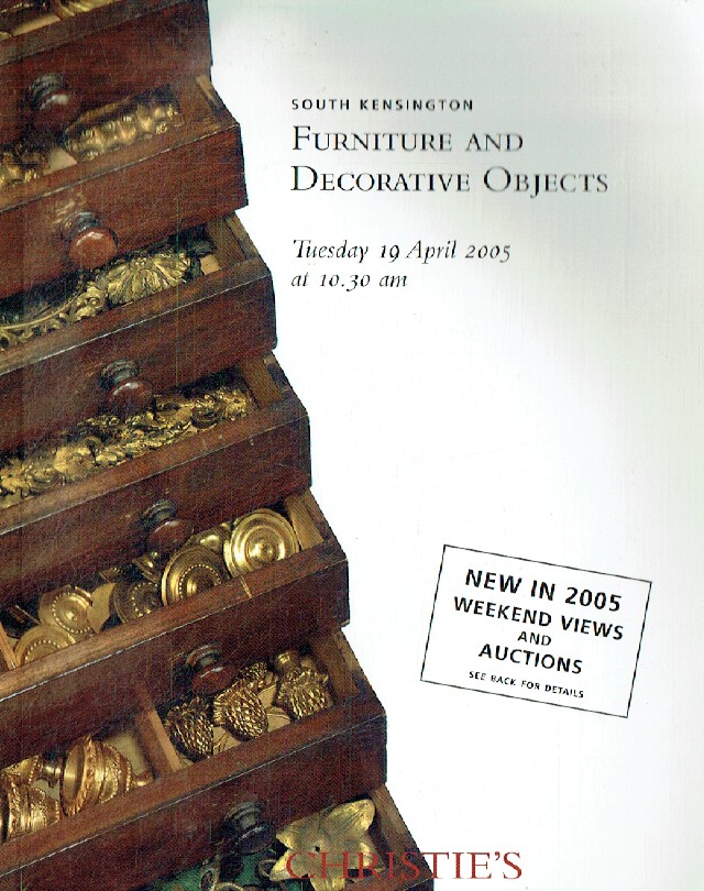 Christies April 2005 Furniture & Decorative Objects