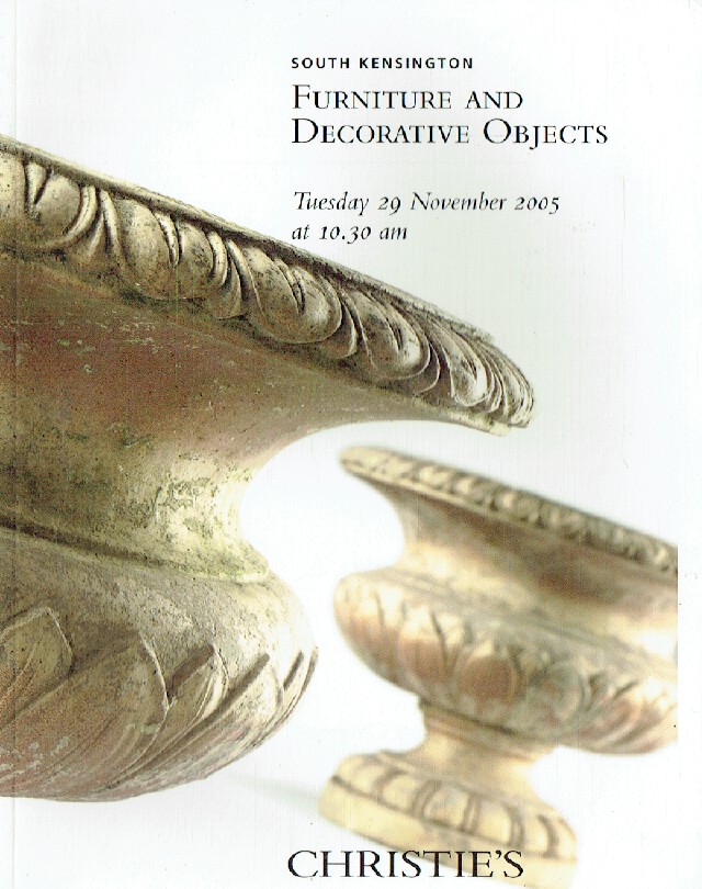 Christies November 2005 Furniture & Decorative Objects (Digital only)
