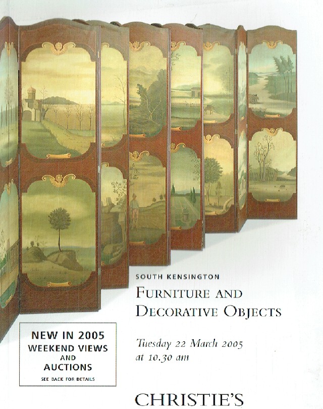 Christies March 2005 Furniture & Decorative Objects (Digital only)