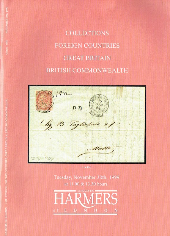 Harmers November 1999 Stamps - Foreign Countries, GB, British Commonwealth
