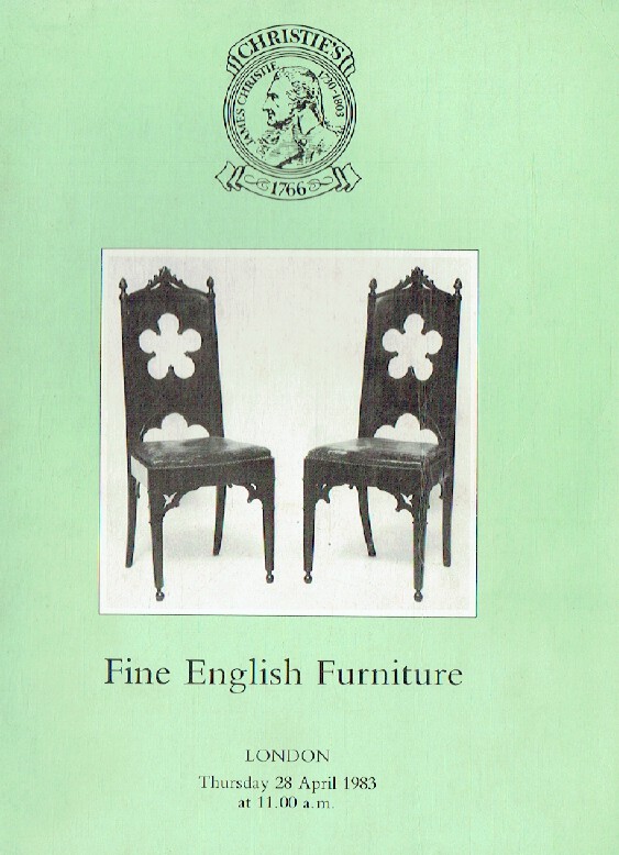 Christies April 1983 Fine English Furniture