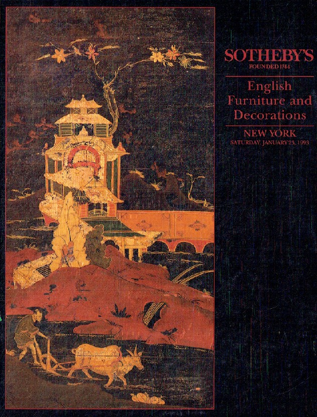 Sothebys January 1993 English Furniture & Decorations
