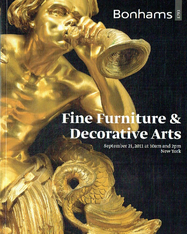 Bonahms September 2011 Fine Furniture & Decorative Arts