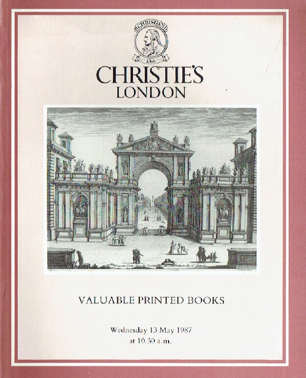 Christies May 1987 Valuable Printed Books