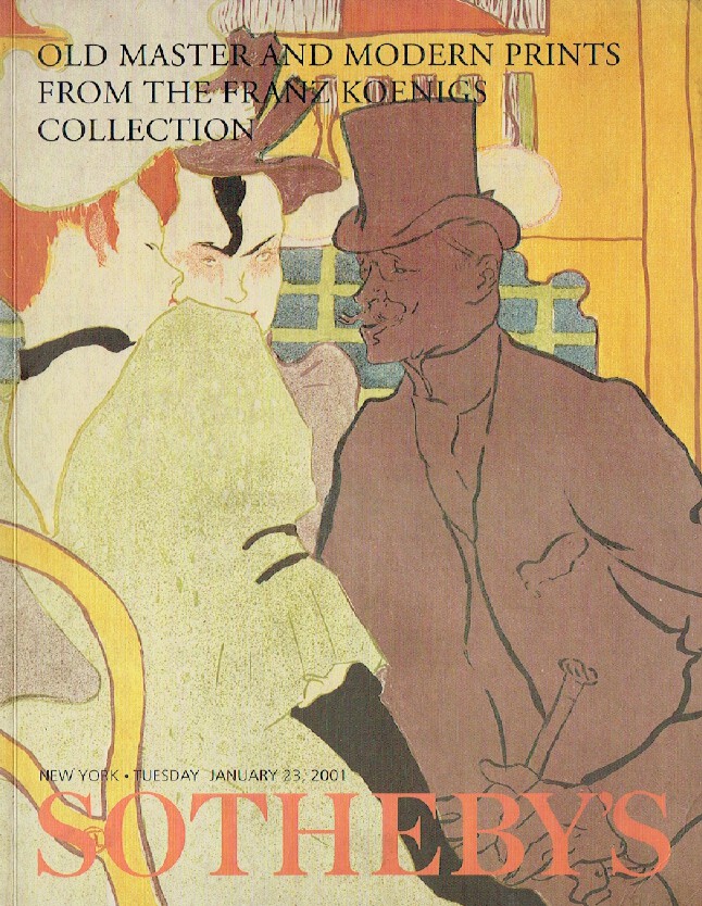 Sothebys January 2001 Old Master & Modern Prints Collection - Franz Koenigs