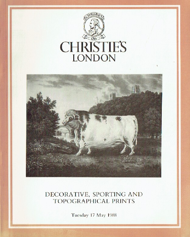 Christies May 1988 Decorative, Sporting & Topographical Prints