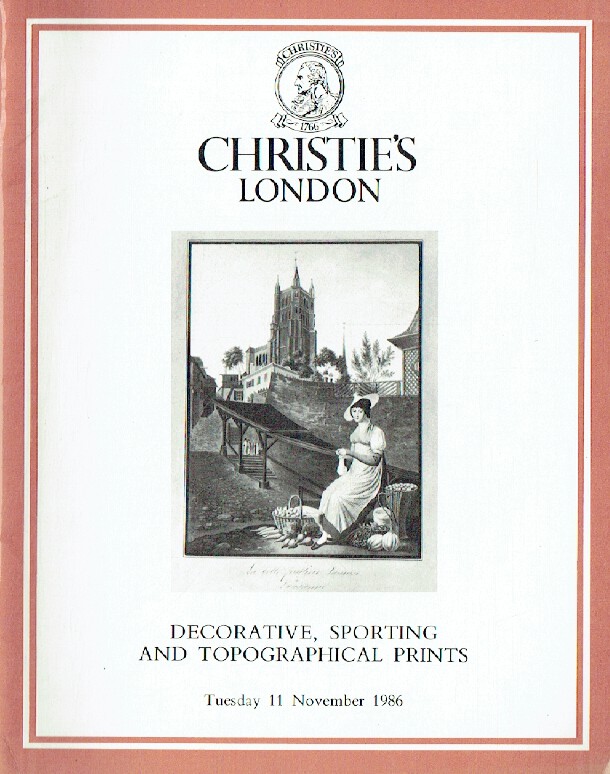 Christies November 1986 Decorative, Sporting & Topographical Prints