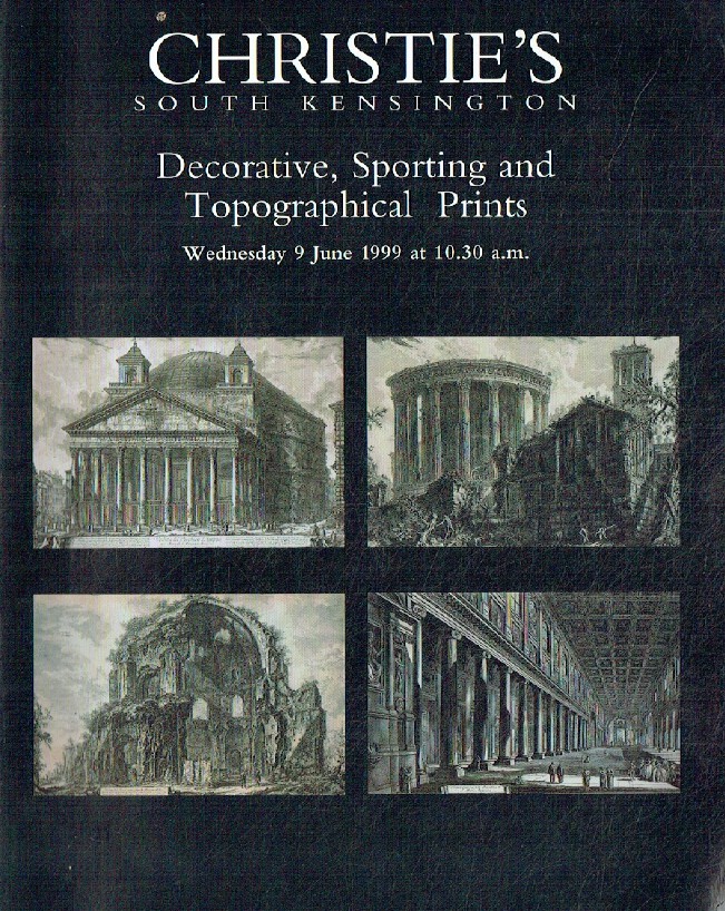 Christies June 1999 Decorative, Sporting & Topographical Prints