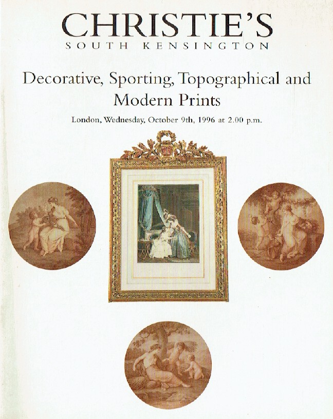 Christies October 1996 Decorative, Sporting, Topographical & Modern Prints