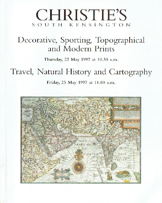 Christies May 1997 Decorative, Topographical & Modern Prints, Natural History - Click Image to Close