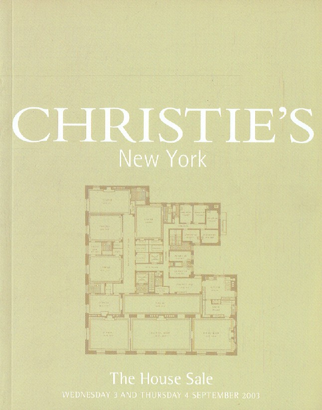 Christies September 2003 The House Sale