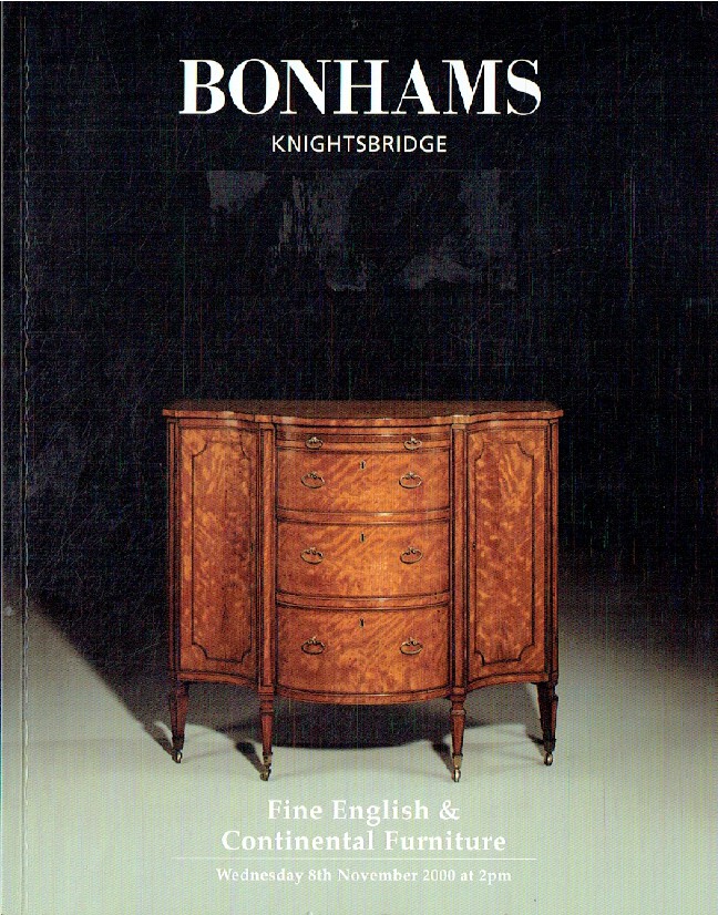 Bonhams November 2000 Fine English & Continental Furniture