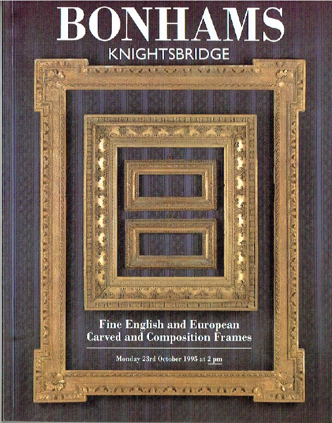 Bonhams October 1995 Fine English, Carved, Frames, Old Master & British Painting