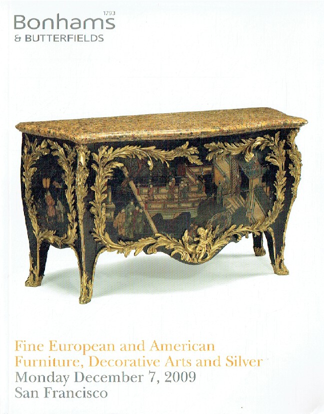 Bonhams & Butterfields December 2009 Fine European & American Furniture, Decorat