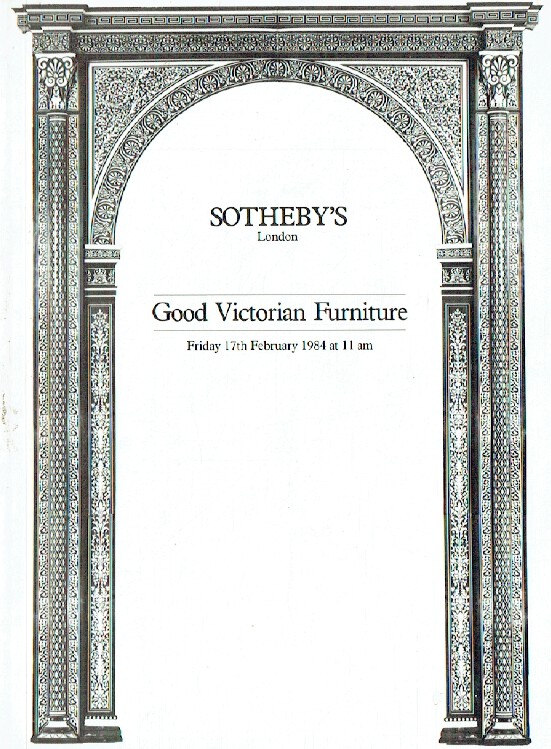 Sothebys February 1984 Good Victorian Furniture
