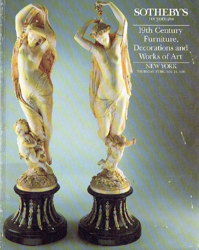 Sothebys February 1991 19th Century Furniture, Decorations & Works of Art