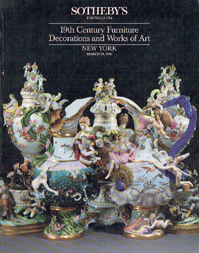 Sothebys March 1990 19th Century Furniture, Decorations & Works of Art