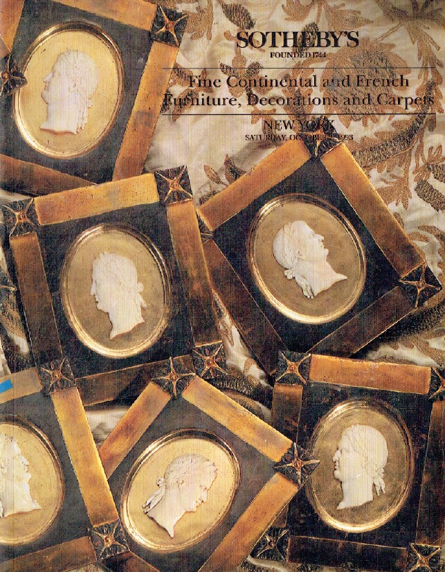 Sothebys October 1993 French & Continental Furniture, Decorations & Carpets