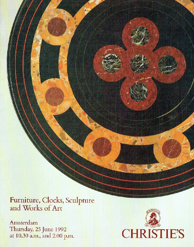 Christies June 1992 Furniture, Clocks, Sculpture & Works of Art