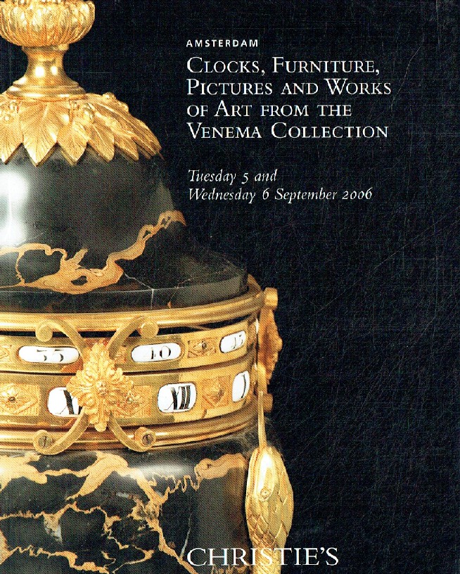 Christies September 2006 Clocks, Furniture, Pictures & Works of Art - Venema Col