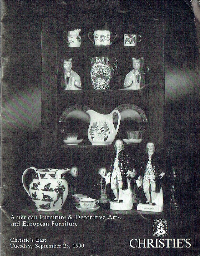 Christies September 1990 American Furniture & Decorative Arts and European Furni