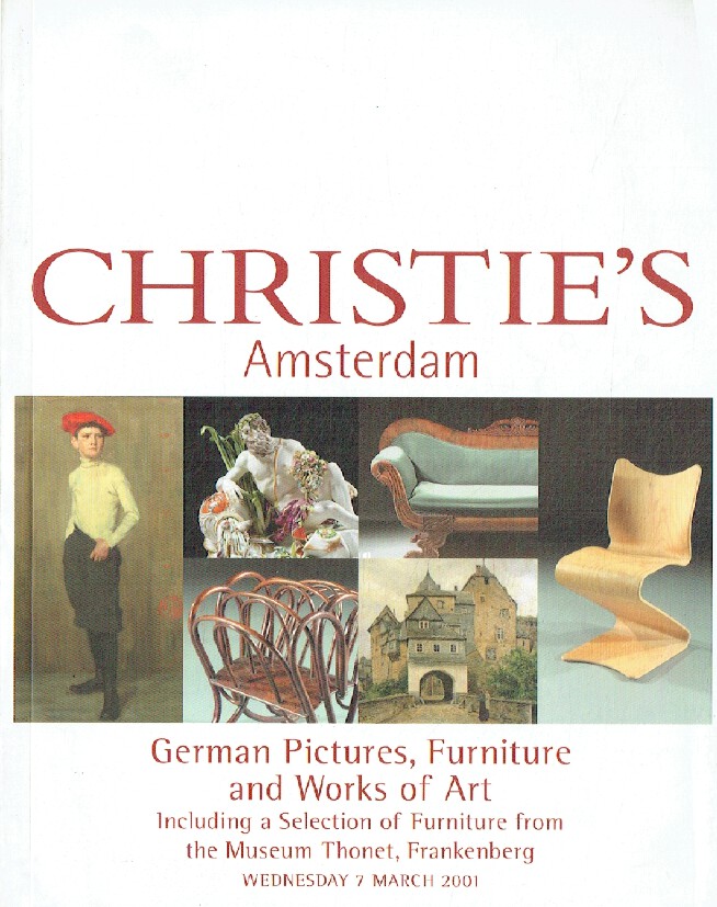 Christies March 2001 German Pictures, Furniture & Works of Art, Museum Thonet, F