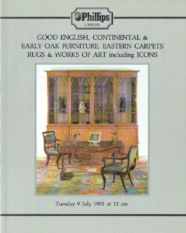 Phillips July 1991 Good English, Continental & Early Oak Furniture, Eastern Carp