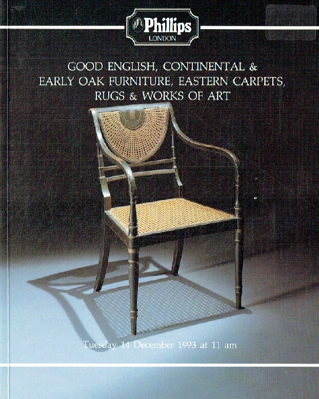 Phillips December 1993 Good English, Continental & Early Oak Furniture, Eastern