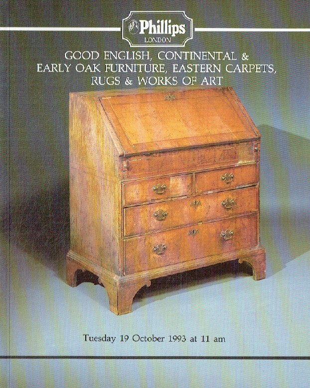 Phillips October 1993 Good English, Continental & Early Oak Furniture, Eastern C
