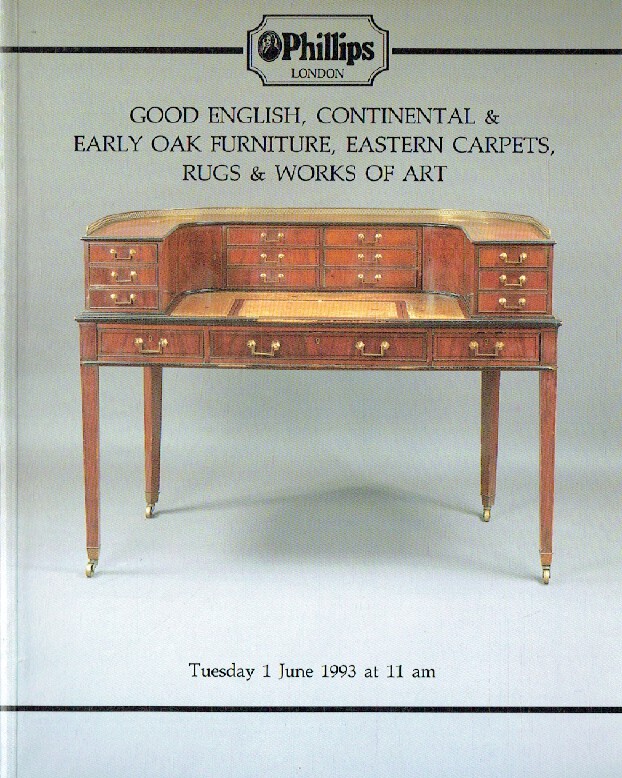 Phillips June 1993 Good English, Continental & Early Oak Furniture, Eastern Carp