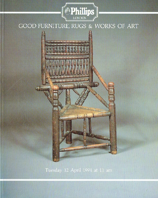 Phillips April 1994 Good English, Continental & Early Oak Furniture, Eastern Car