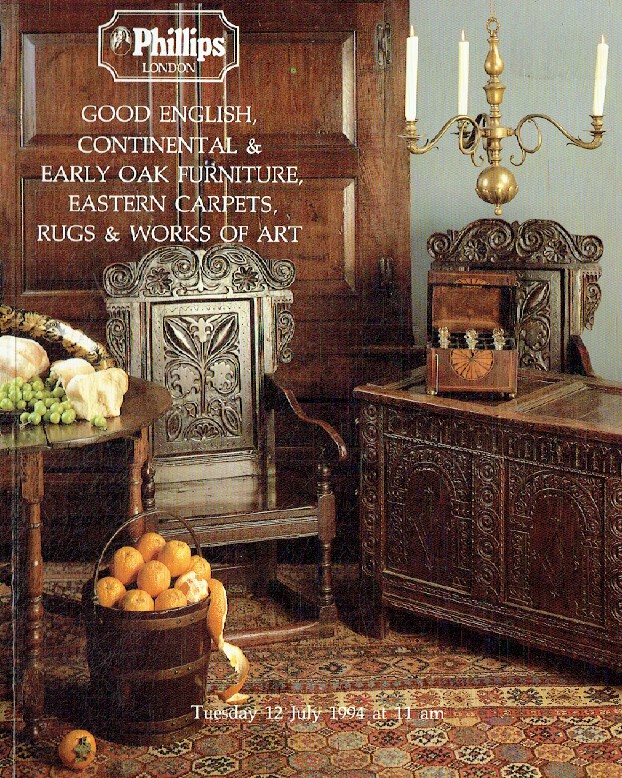 Phillips July 1994 Good English, Continental & Early Oak Furniture, Eastern Carp
