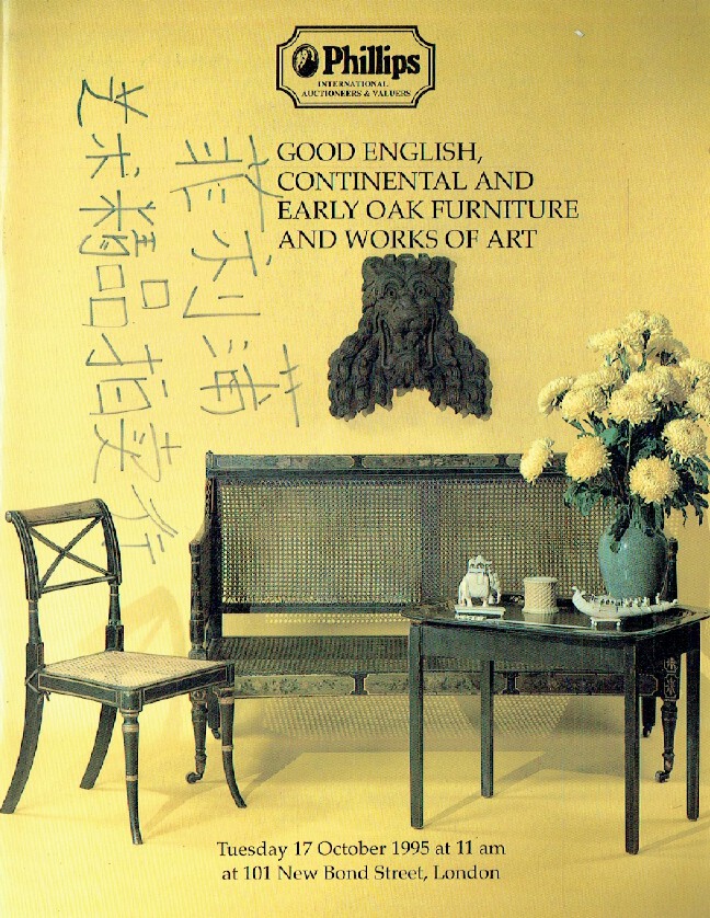 Phillips October 1995 Good English, Continental & Early Oak Furniture, Works of
