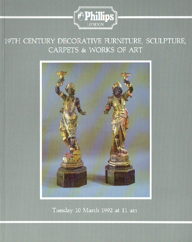 Phillips March 1992 19th Century & Decorative Furniture, (Digital only)