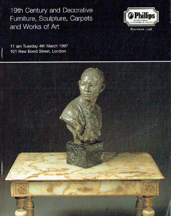 Phillips March 1997 19th Century & Decorative Furniture, Sculpture, Carpets and