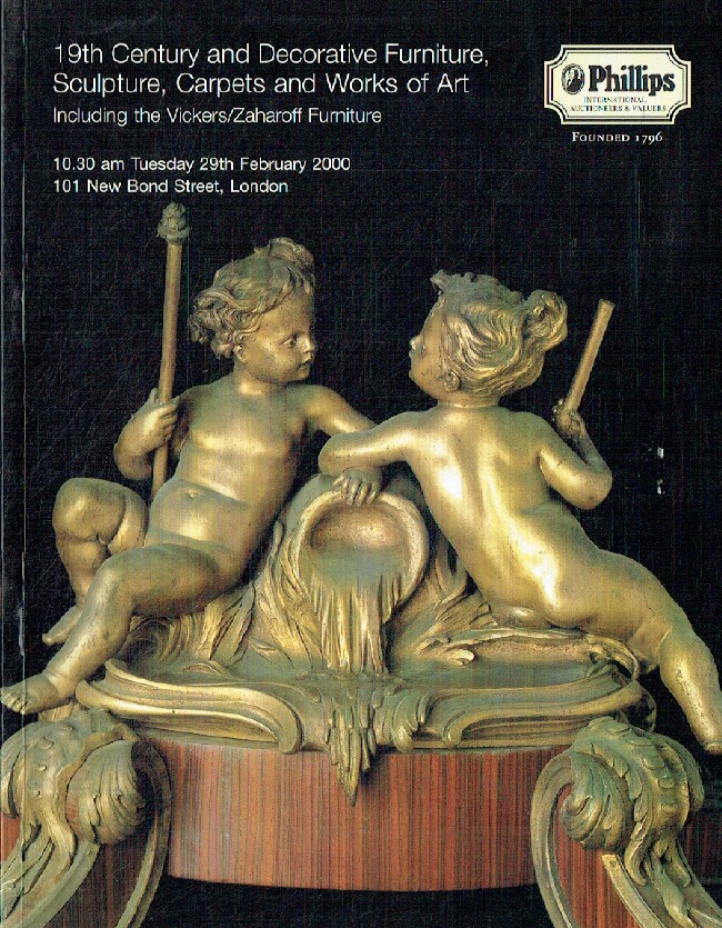 Phillips February 2000 19th Century & Decorative Furniture, Sculpture, Carpets a