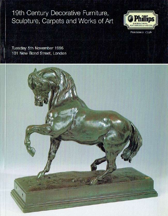 Phillips November 1996 19th Century Decorative Furniture, Sculpture, Carpets and