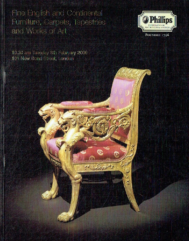 Phillips February 2000 Fine English & Continental Furniture, Carpets, Tapestries