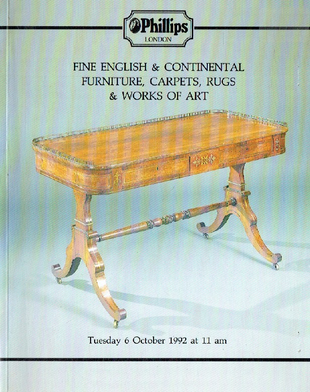 Phillips June 1991 Fine English & Continental Furniture, Tapestries, Carpets, Ru
