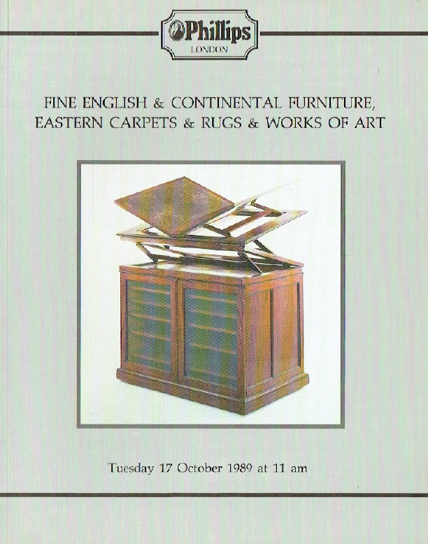 Phillips October 1989 Fine English & Continental Furniture, Eastern Carpets and