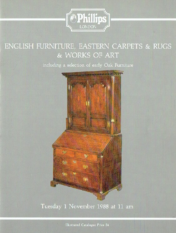 Phillips November 1988 English Furniture, Eastern Carpets & Rugs and WOA, Oak Fu