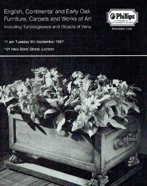 Phillips September 1997 English, Continental & Early Oak Furniture, Carpets and